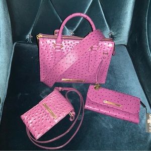 Brahmin Anywhere Convertible, Checkbook Wallet, Cell Ph Crossbody 'Fig Normandy'